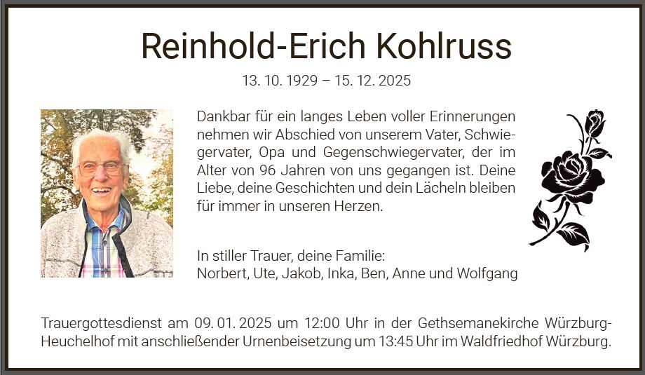 Todesanzeige Main Post